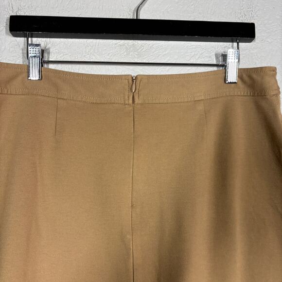 J Jill Knit A Line Midi Skirt Career Casual Tan Heavy Knit - 14 - Picture 4 of 5